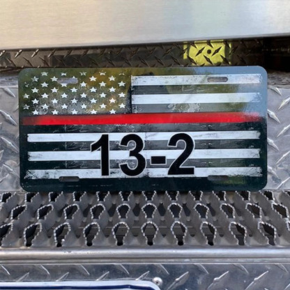 Custom Fire License Plates
