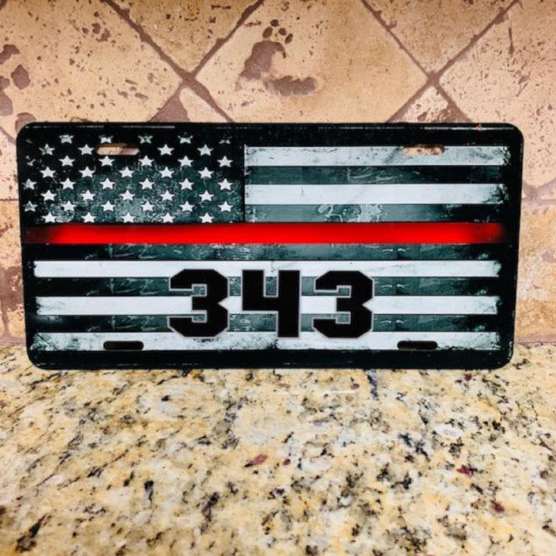 Custom Fire License Plates