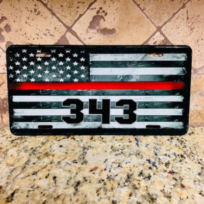 Custom Fire License Plates