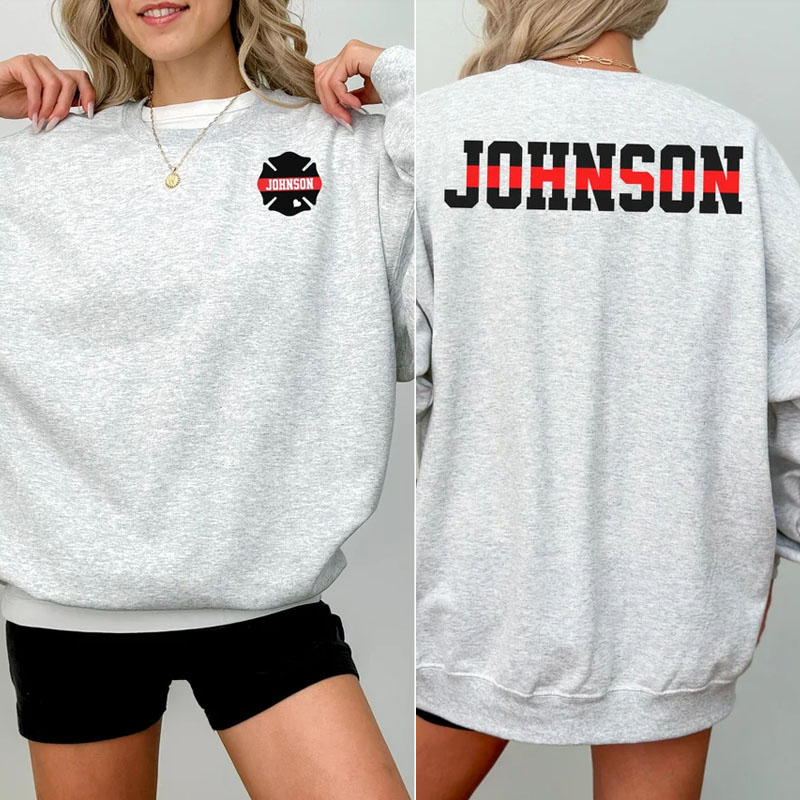 Custom Firefighter Wife Pullover Hoodie
