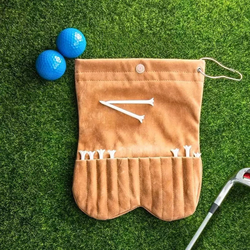 Custom Golf Balls Sack Personalized Name Ball Bag Tee Holder Set