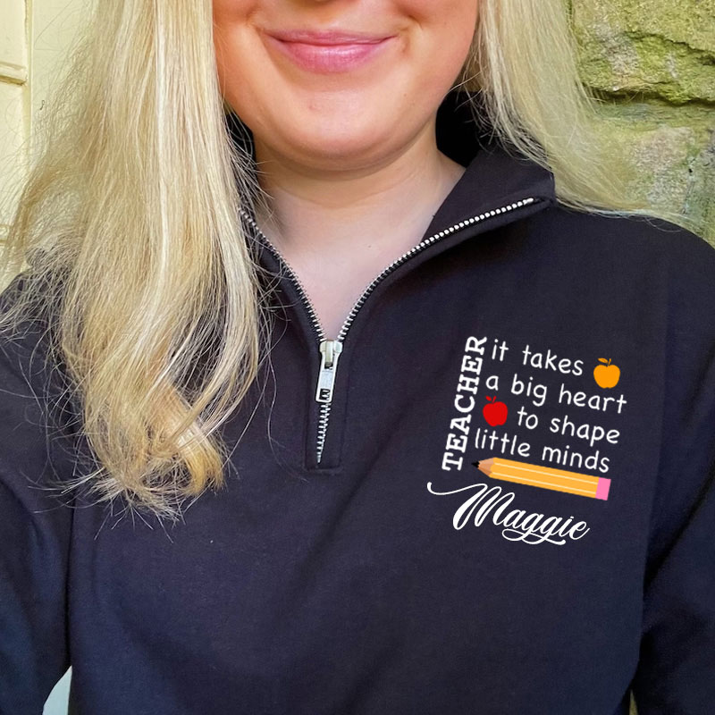 Custom Teacher Icon Pullover Jacket