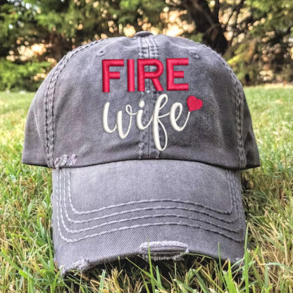 Fire Wife Hat Firefighter Support Baseball Cap
