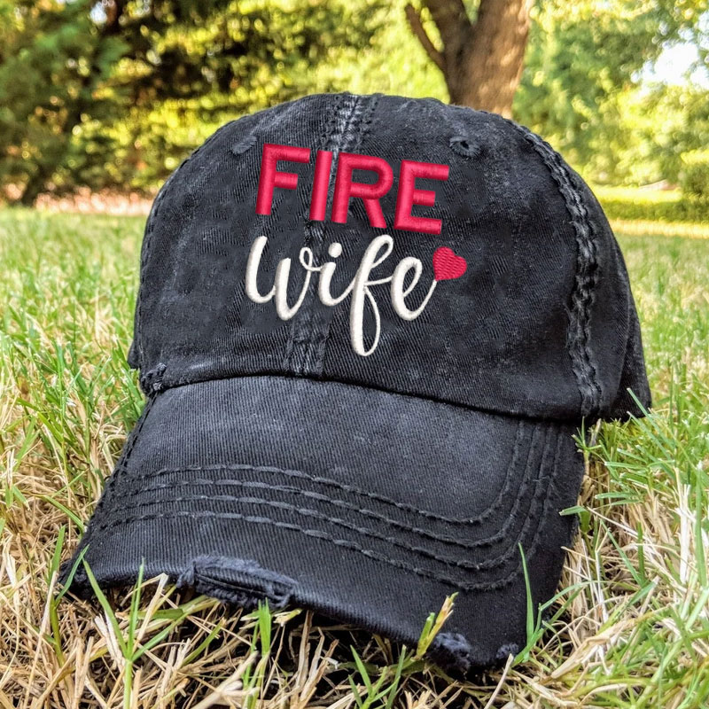 Fire Wife Hat Firefighter Support Baseball Cap