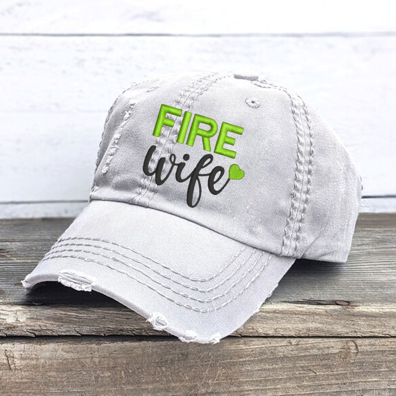 Fire Wife Hat Firefighter Support Baseball Cap