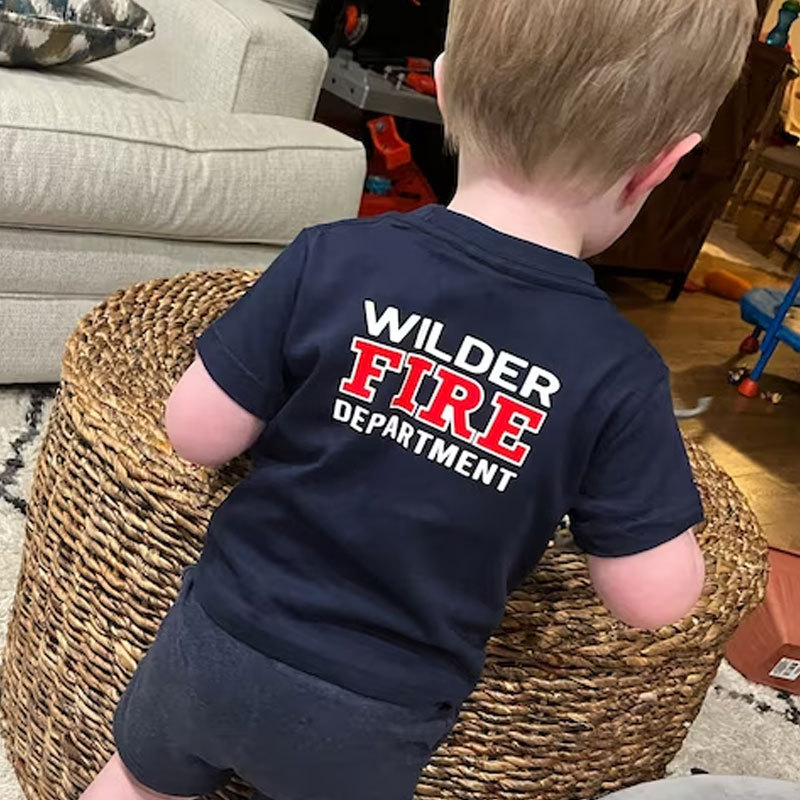 Firefighter Infant Bodysuit Shirt and Hoodie Personalized Name Fire Department