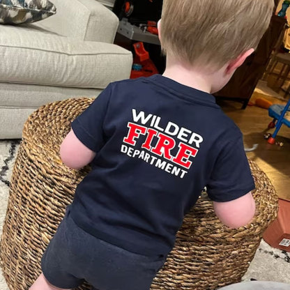 Firefighter Infant Bodysuit Shirt and Hoodie Personalized Name Fire Department