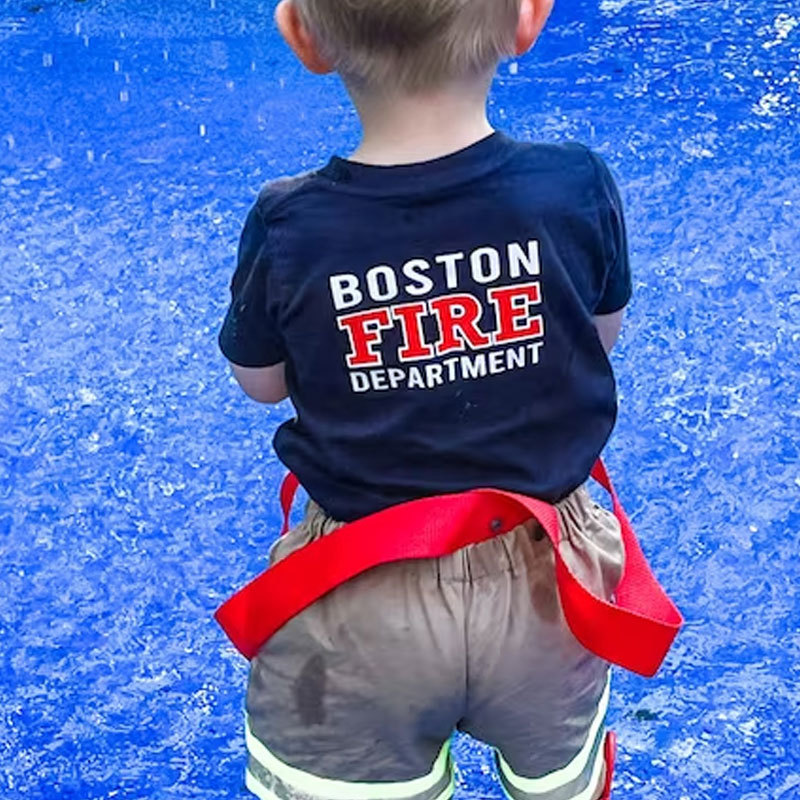 Firefighter Infant Bodysuit Shirt and Hoodie Personalized Name Fire Department