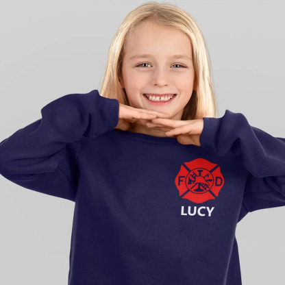 Firefighter Toddler Crew Neck Sweatshirt