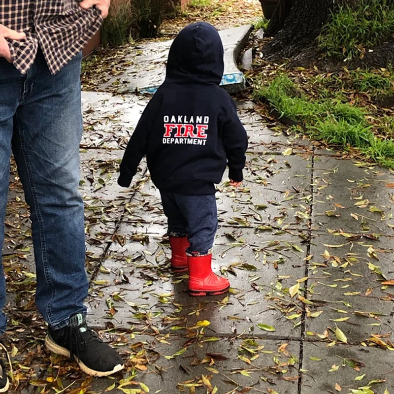 Firefighter Toddler Crew Neck Sweatshirt