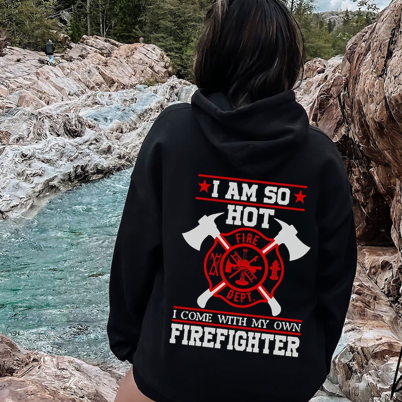 Firefighter Wife Hoodie Walk The Line Sweatshirt