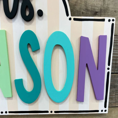 Custom Teacher Door Hanger Classroom Sign Door Decor