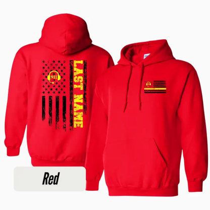 Custom Dispatcher Sweatshirt, Thin Gold Line Pullover Hoodie