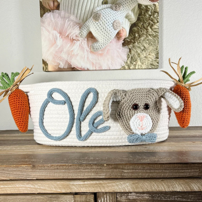 Large Easter Basket Customized Bunny Basket
