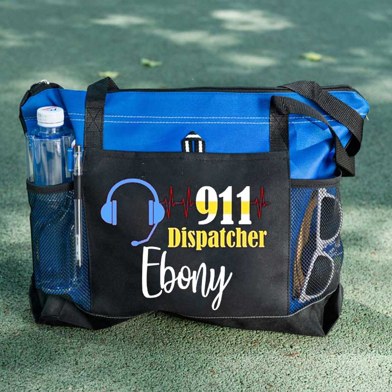 Personalized 911 Dispatcher Tote Bag