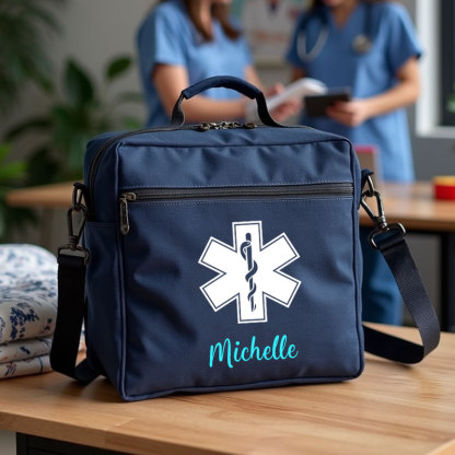 Personalized EMT Paramedic Handbag and Crossbody 2 in 1 Tote Bag