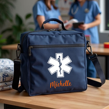 Personalized EMT Paramedic Handbag and Crossbody 2 in 1 Tote Bag