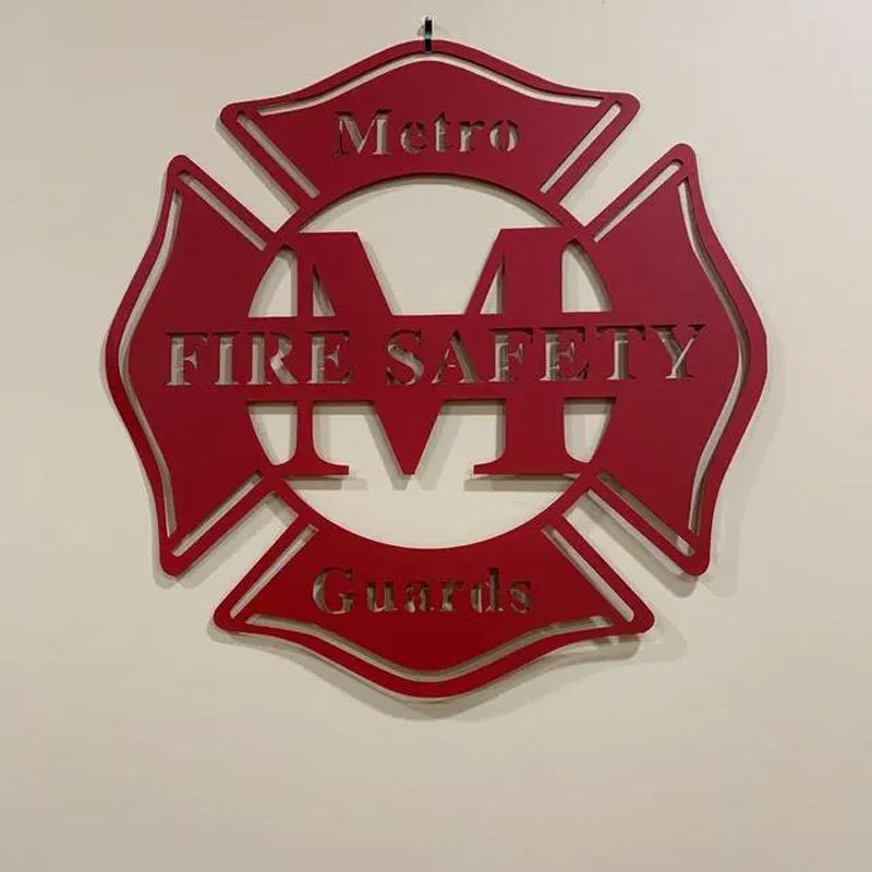 Personalized Firefighter Metal Sign, First Responder Gift
