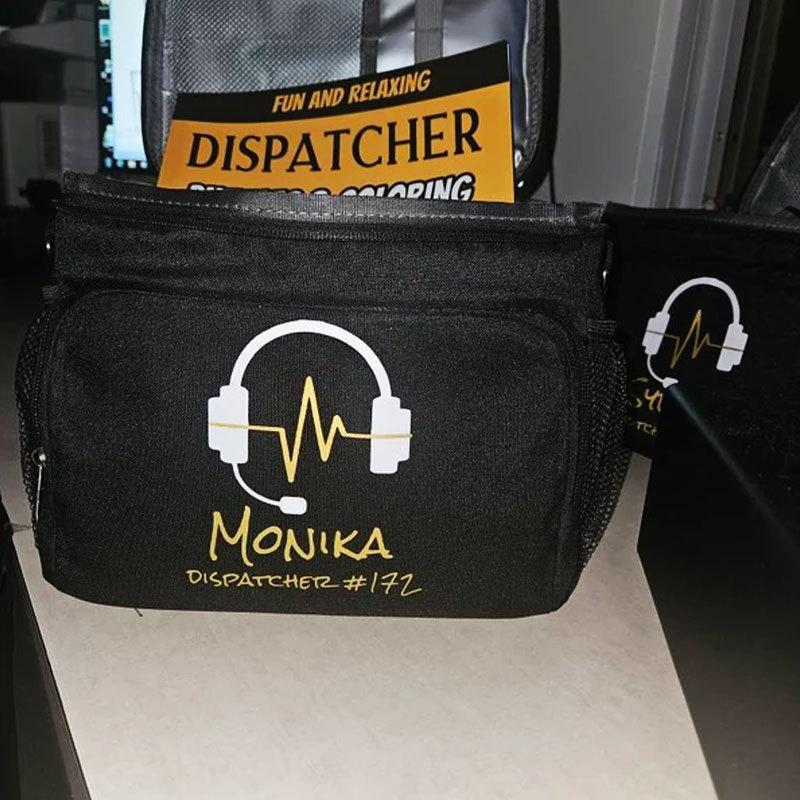 Custom 911 Dispatcher Lunch Bag, EMD Lunch Bag