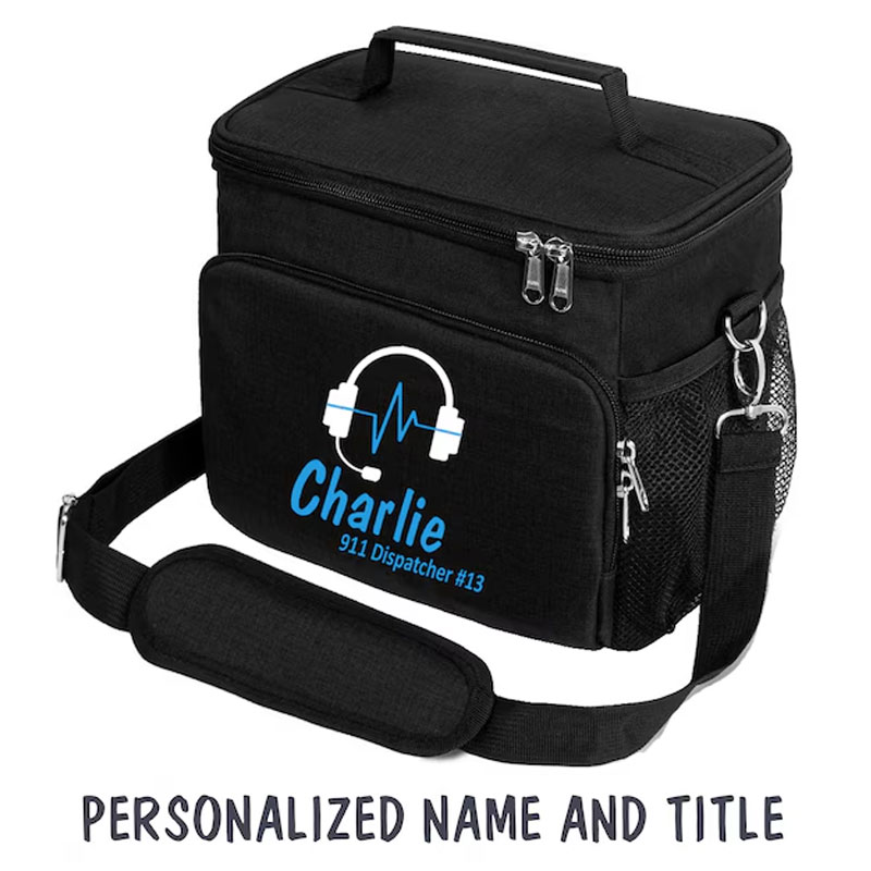 Custom 911 Dispatcher Lunch Bag, EMD Lunch Bag