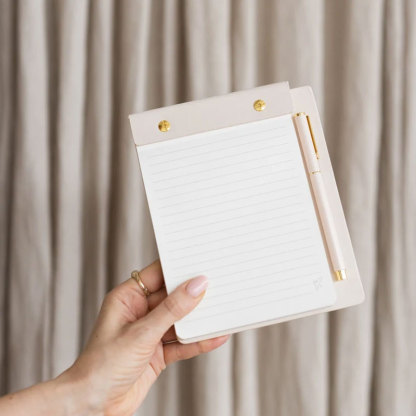 Personalized Gold Stamping Monogram Refillable Notepad Set for Medical Worker