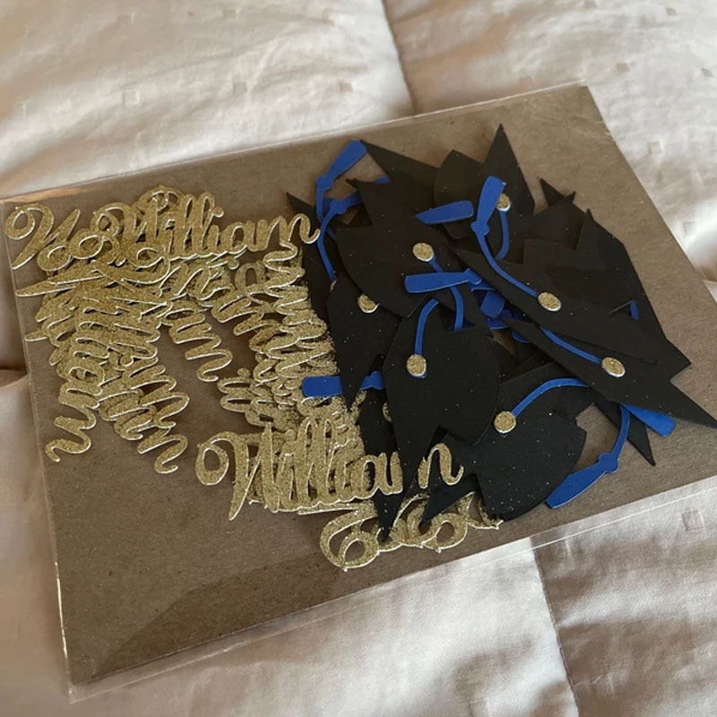 Personalize Graduation Name Confetti