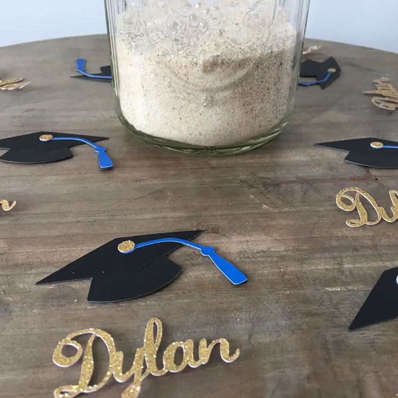 Personalize Graduation Name Confetti