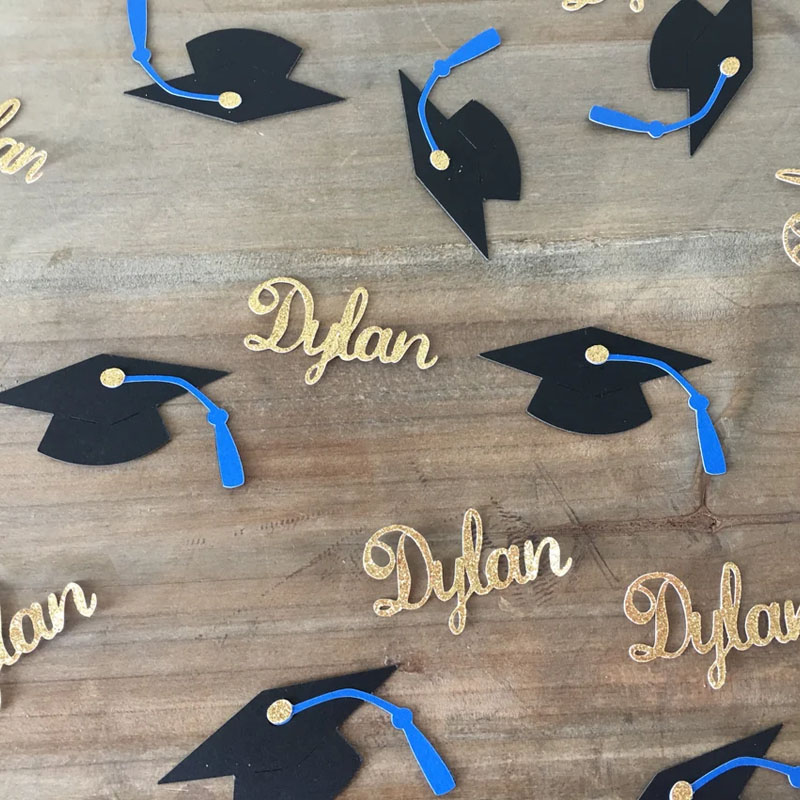 Personalize Graduation Name Confetti