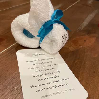 Personalized Bunny Embroidered washcloth Easter Baby Shower Gift