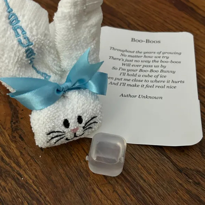 Personalized Bunny Embroidered washcloth Easter Baby Shower Gift