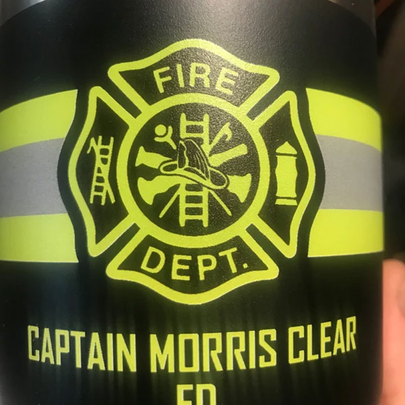 Personalized Firefighter 20z 30oz Tumblers With Name