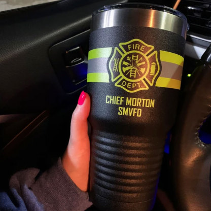 Personalized Firefighter 20z 30oz Tumblers With Name