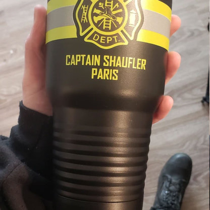Personalized Firefighter 20z 30oz Tumblers With Name