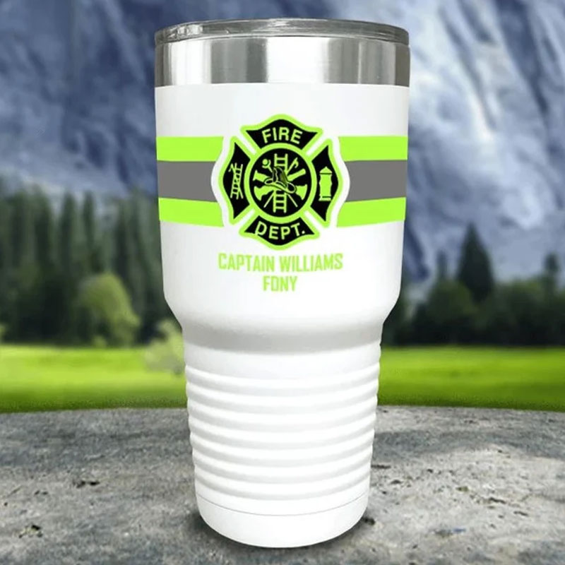 Personalized Firefighter 20z 30oz Tumblers With Name