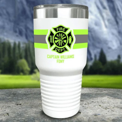 Personalized Firefighter 20z 30oz Tumblers With Name