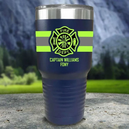 Personalized Firefighter 20z 30oz Tumblers With Name
