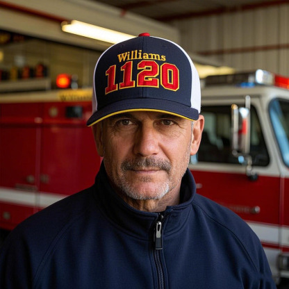 Personalized Firefighter Baseball Cap
