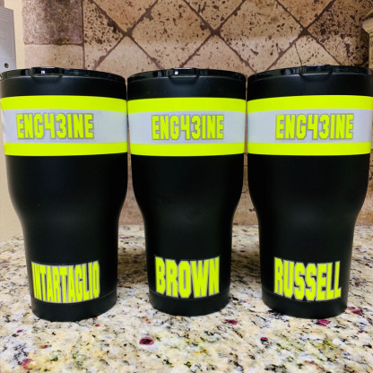 Personalized Firefighter Bunker Gear 20oz Cup