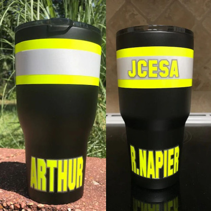 Personalized Firefighter Bunker Gear 20oz Cup