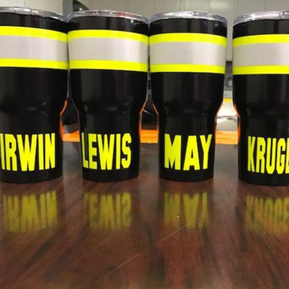 Personalized Firefighter Bunker Gear 20oz Cup