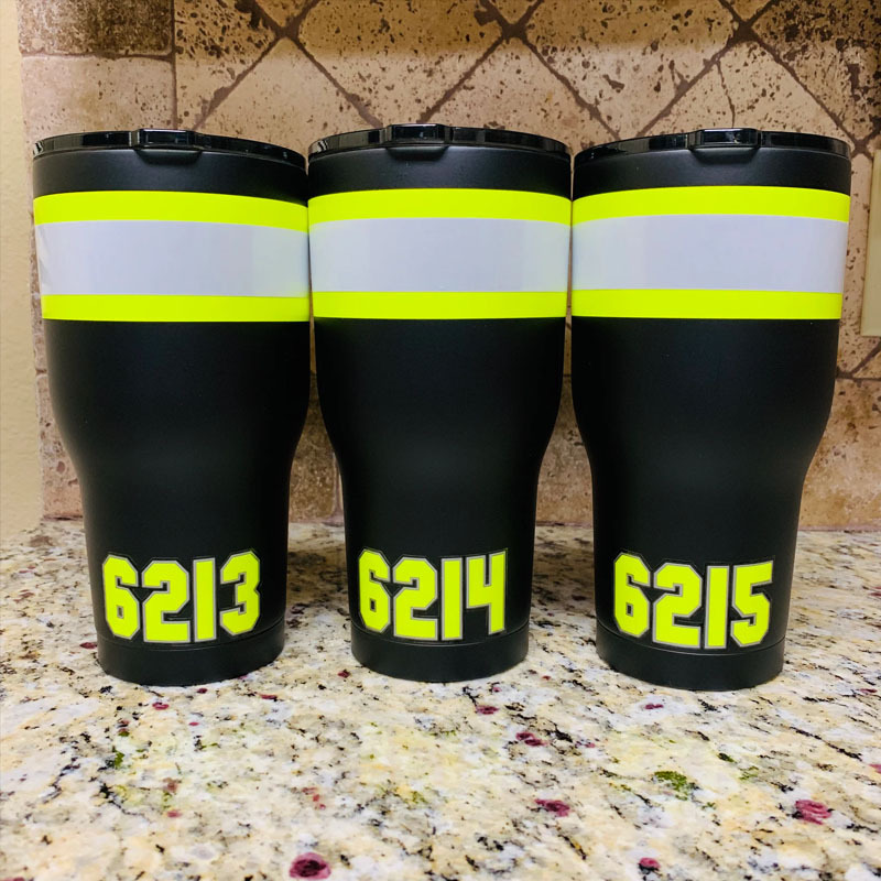 Personalized Firefighter Bunker Gear 20oz Cup