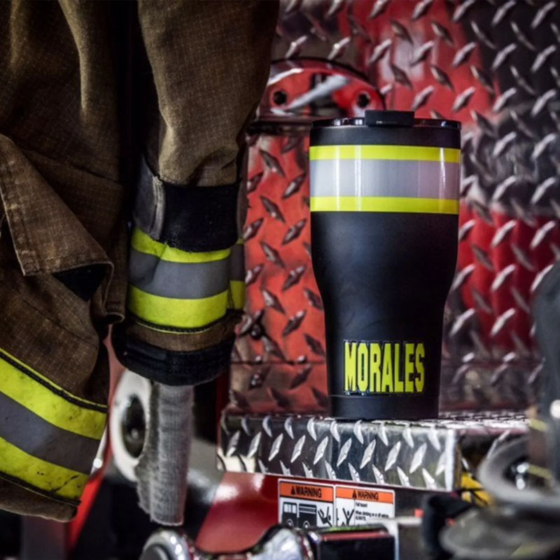 Personalized Firefighter Bunker Gear 20oz Cup