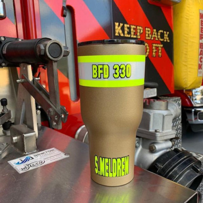 Personalized Firefighter Bunker Gear 20oz Cup