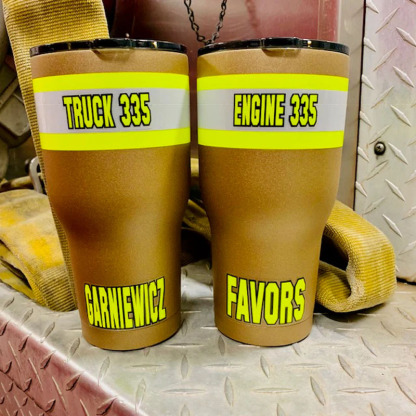 Personalized Firefighter Bunker Gear 20oz Cup