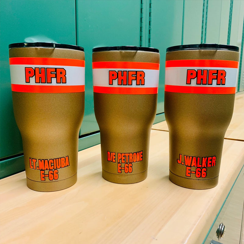 Personalized Firefighter Bunker Gear 20oz Cup