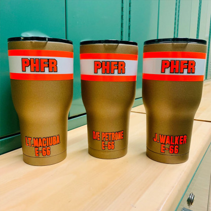 Personalized Firefighter Bunker Gear 20oz Cup