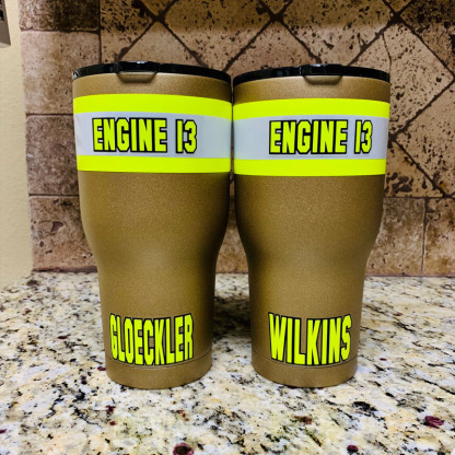 Personalized Firefighter Bunker Gear 20oz Cup