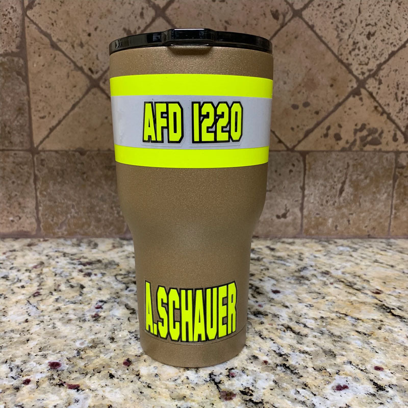 Personalized Firefighter Bunker Gear 20oz Cup