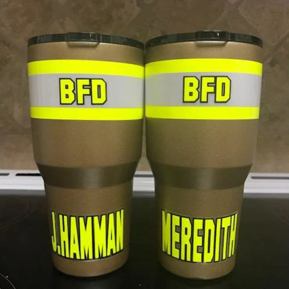 Personalized Firefighter Bunker Gear 20oz Cup