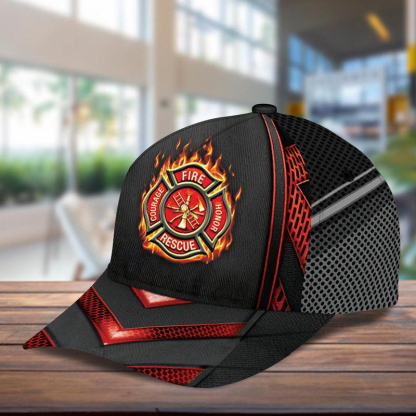 Personalized Firefighter Classic Cap 3D Print Hat